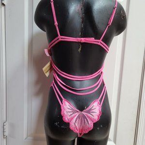 Rare & NWT Marvel by La Perla body suit with butterfly embroidery